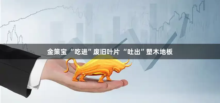 金策宝 “吃进”废旧叶片 “吐出”塑木地板